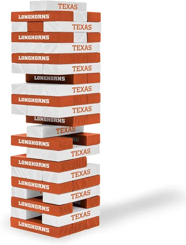 Miniatura 30 de Wild Sports NCAA Pro Football Tabletop Stackers Block Game for College Football Fan, Dorm Game, Tailgate