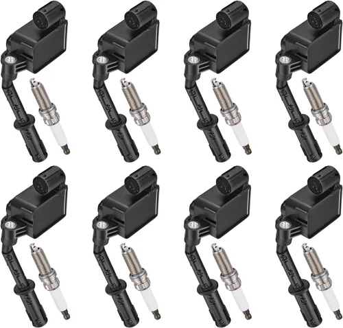 Miniatura 22 de BDFHYK Paquete de bobinas de encendido UF535 y bujías de iridio 95983 compatibles con Mercedes-Benz C230 C280 CLK350 E350 ML350 SLK280 Dodge