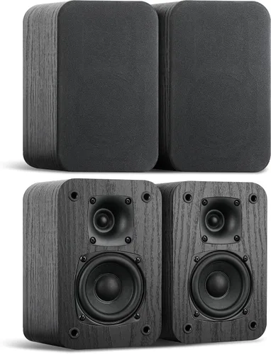 Miniatura 4 de Saiyin Sistema de Cine en Casa 5.0, Altavoces de Sonido Envolvente HiFi de 100w con Sonido Surround Estéreo y Clásico Grano de Madera Retro