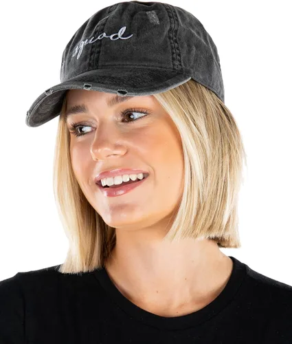 Miniatura 7 de Gorra de béisbol unisexual de algodón de perfil bajo para papá vintage desgastado Funky Junque