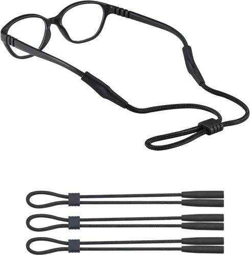 Correa para lentes de sol para niños, niñas y niños pequeños, soportes ajustables para anteojos alrededor del cuello, correa para gafas, cordones