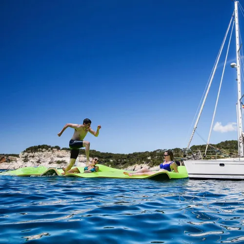 Miniatura 7 de GYMAX Floating Water Mat Verde