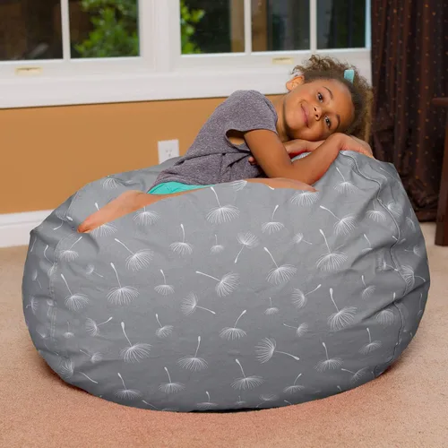 Miniatura 6 de Posh Creations - Sillón puff para niños, adolescentes y adultos, incluye funda extraíble y lavable a máquina, tamaño grande de 38 pulgadas, lona