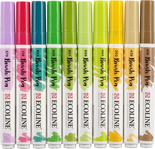 Miniatura 3 de Ecoline Juego de 10 rotuladores, colores brillantes (11509803)