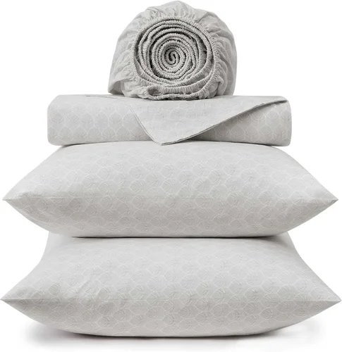 Miniatura 222 de Tommy Bahama - Juego de sábanas tamaño King, ropa de cama de percal 100% algodón con una sensación crujiente y fresca, sábanas con sábana bajera