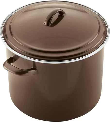Miniatura 2 de Ayesha Curry Kitchenware Ayesha Curry - Olla esmaltada de curry en acero con tapa, 12 cuartos de galón, azúcar morena Azúcar Moreno