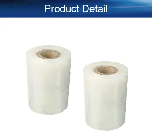 Miniatura 4 de Bettomshin 2 rollos de película elástica de plástico transparente para mudanza y embalaje, 3.9 in x 656.2 ft, 2 rollos de película elástica