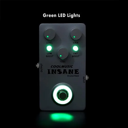 Miniatura 8 de COOLMUSIC C-DI01 Insane Distortion Pedal de distorsión de bajo para guitarra