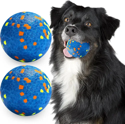 Miniatura 9 de Pelotas para perros, pelota de juguete indestructible para perros masticadores agresivos, pelota interactiva duradera de alta elasticidad