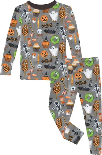 Miniatura 16 de KicKee Pants Conjunto de pijama de manga larga con estampado de piezas
