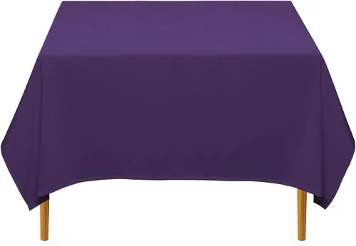 Miniatura 15 de Lann's Linens - Mantel cuadrado premium de 70 pulgadas para bodas/banquetes/restaurantes - Mantel de tela de poliéster - Blanco
