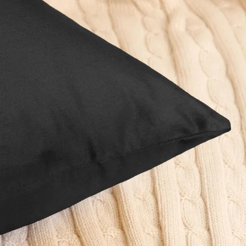 Miniatura 8 de Coddsmz Paquete de 4 fundas decorativas de 100% algodón para cojín cuadrado, funda de almohada de color liso para bricolaje, para sofá y dormitorio