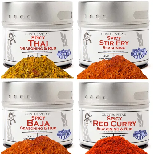 Spicy One Pot Wonders | Colección Gourmet Seasoning and Rub | Sin OMG | Todo natural | Lote pequeño | Mezclas de especias artesanales | Regalo