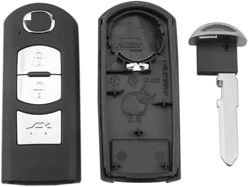 Miniatura 2 de Oulesh Fundas para llavero de coche para Mazda CX-3 Axela CX-5 Atenza, 3 botones Smart Remote Key Shell Case