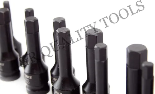 Miniatura 4 de VCT Juego de destornilladores hexagonales Drive Master Impact de 1/2 pulgada, 20 piezas, SAE/métrico, 1/4" - 3/4", 0.236 in - 0.748 in, acero Cr-Mo