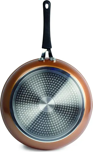 Miniatura 2 de Ecolution Cerámica de titanio, fácil de limpiar, mango de silicona antiadherente que se mantiene fresco, sartén de 11 pulgadas, cobre