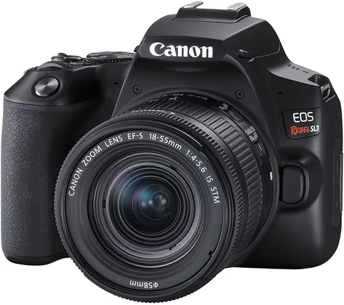 Miniatura 2 de Canon EOS Rebel SL3 Cámara DSLR con lente de 0.709-2.165 in (negro) (3453C002) + tarjeta de memoria de 64 GB + estuche + lector de tarjetas +
