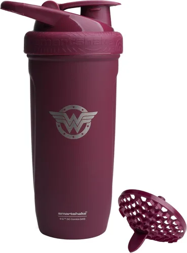 Miniatura 10 de Smartshake DC COMICS Reforce - Botella mezcladora de proteínas de acero inoxidable de 900 ml 30 oz - Tapa a prueba de fugas con rosca - Sin BPA