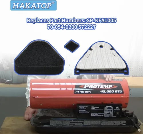 Miniatura 3 de SP-KFA1005 70-054-0200 Kit de filtro de aire para calentador de queroseno para Dyna-Glo Dura-Heat Dyna-Pro Thermoheat WorkHorse KFA1005 700540200