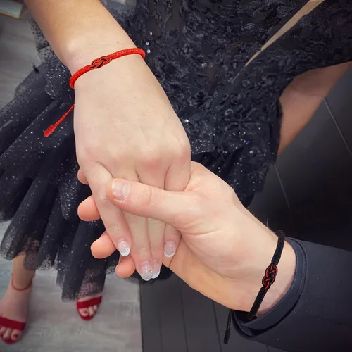 Miniatura 4 de Pulseras tibetanas hechas a mano con cuerda roja para él y ella, pulsera de la amistad, pulsera de la amistad, hilo negro y rojo para protección