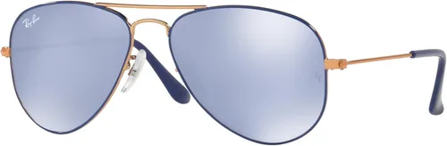 Miniatura 29 de Ray-Ban Junior Rj9506s - Gafas de sol de aviador de metal para niños Plata/Gris Espejo Plata