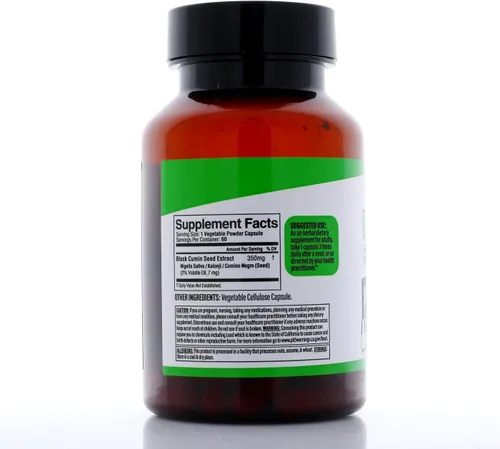 Miniatura 6 de Dr. HERBALIST Extracto de semilla negra de 350 mg - 60 cápsulas veganas Sin OMG Absorción rápida Vegetariano