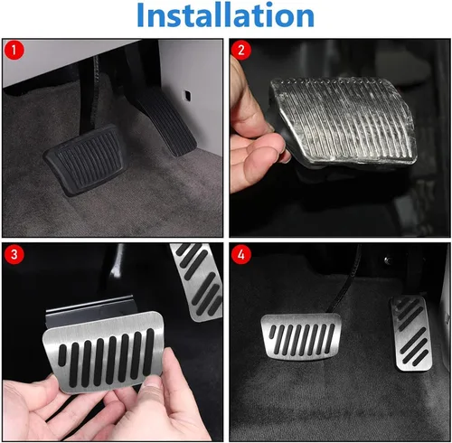 Miniatura 7 de TTCR-II Compatible con cubiertas de pedal Hyundai Elantra 2017-2025 Ioniq y Kona 2019-2025, pastillas de pedal de gas de freno compatibles