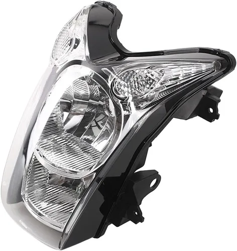 Miniatura 2 de Conjunto de faros delanteros de motocicleta compatible con Kawasaki ER-6N 2009 2010 lente transparente