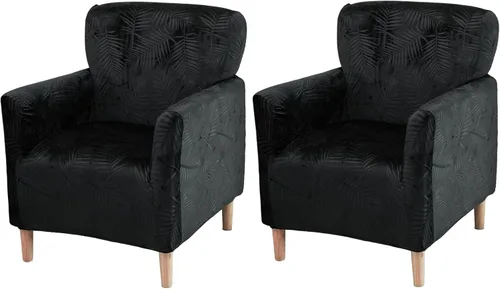 Miniatura 47 de FUANGUI Funda para Sillón de Banquete con Brazos Fundas para Sillas Elásticas Funda para Sillón Club Funda Suave para Sillón Sofá Cubiertas 03