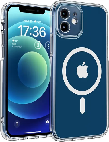 Miniatura 196 de TOCOL Funda para iPhone 11, compatible con Magsafe, protección completa de cámara, imanes integrados, protección contra caídas, funda translúcida