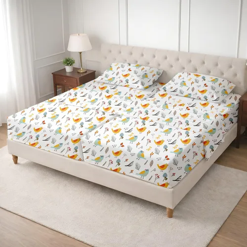 Miniatura 54 de SGI bedding Sábana Queen de 28 pulgadas con cabecera flexible y parte superior dividida, 100% algodón egipcio - 600 número de hilos, sábanas