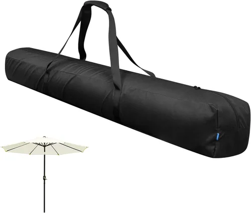 Xxerciz Bolsa de transporte de 57 pulgadas para sombrilla de playa plegable de 9 pies, 600D impermeable para patio, bolsa resistente al aire libre