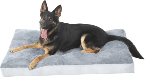Miniatura 12 de NUPIDA Cama Lavable para Perros Extra Grandes, Cama de Jaula XXL Cojín de Perrera para Mascotas de Felpa con Fondo Antideslizante, Tapete para Gris