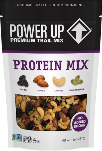 Miniatura 20 de Power Up Mega Omega Trail Mix Gourmet Nut - Bolsa de mezcla de frutos secos, 14 onzas