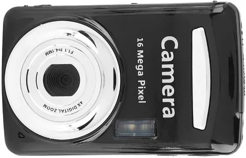 Miniatura 6 de Cámara digital para niños, video 720P de 2.4 pulgadas, pantalla LCD de 4X, zoom digital de 16 MP, videocámara compacta con luz de relleno y soporte