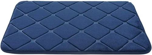 Miniatura 5 de Alfombra antideslizante de Baño con Relieve De Adoquines, Alfombra Antideslizante De Vellón Coral Para Bañera, Suelo De Ducha, Felpudo, Almohadilla