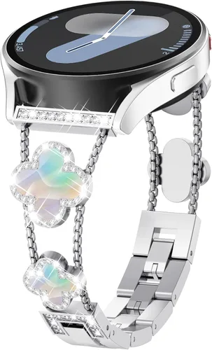 Miniatura 15 de WINGLE para Galaxy Watch 8/8 Classic Banda 40/44/46mm Galaxy Watch 7 6 5 4 FE Banda 40mm 44mm Samsung Watch 5 Pro Bandas 45mm, Bandas Brillantes