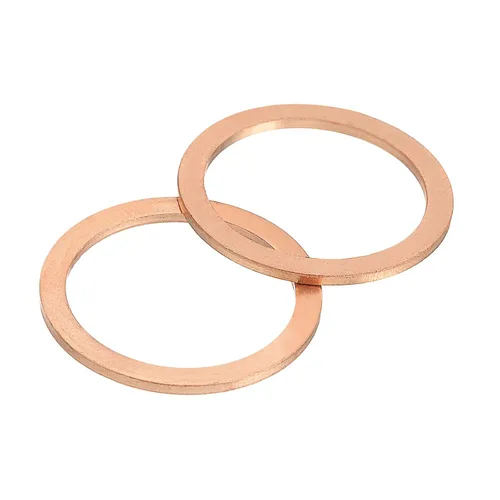 Miniatura 28 de uxcell Arandela Plana M6, 50 Piezas Arandelas de Anillo Plano de Cobre de 12mm de Diámetro Exterior Junta de Sellado de Metal para Tornillos, Pernos