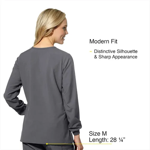 Miniatura 4 de Chaqueta de calentamiento con cuello redondo para mujer