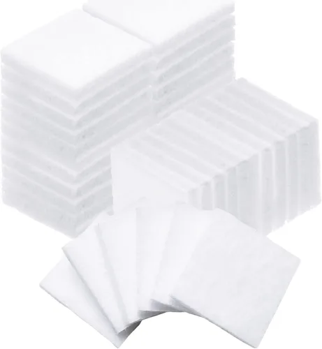 100 almohadillas cuadradas de aceite esencial para humidificador, 1 x 0.12 almohadillas de repuesto de aroma sin perfume blancas para difusores