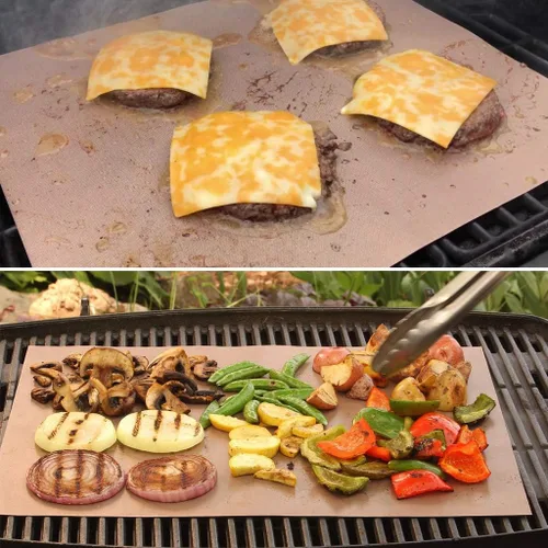 Miniatura 6 de Set de 5 bandejas Aoocan. Bandejas 100 % autoadherentes para asar a la parrilla y hornear. Aprobadas por FDA, libres de PFOA. Reutilizables