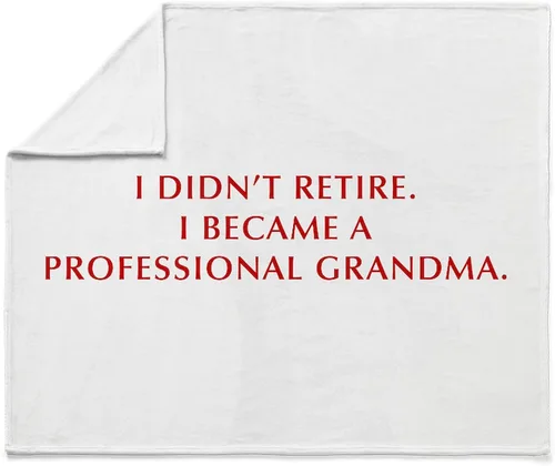 Miniatura 4 de CafePress I Didnt Retire Grandma Opt Dark RED Throw Blanket Super Soft Fleece Plush Throw Blanket, 60"x50