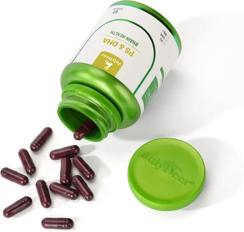 Miniatura 6 de 2 botellas de magnesio-100 mg, DHA-100 mg, fosfatidilserina-40 mg, suplementos de complejo de magnesio para la salud cerebral de los niños mayores
