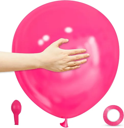 Miniatura 30 de Globos desnudos 18 pulgadas 12 unidades, globos grandes de látex redondos de helio para fiesta de cumpleaños, baby shower, boda, aniversario
