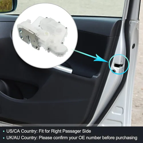 Miniatura 2 de X AUTOHAUX Potencia Actuador de cerradura de puerta Motor delantero derecho Lado del pasajero para Honda CR-V 2007-2011 72110-SWA-D01 937566