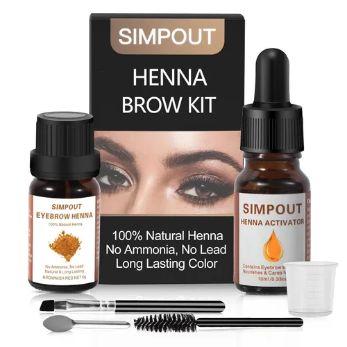 Miniatura 7 de Tinte de cabello de henna natural puro, a prueba de agua y manchas, uso profesional en el hogar y en el salón, fácil de aplicar (marrón oscuro)