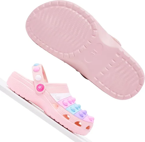 Miniatura 7 de Engtoy Zuecos para niños y niñas, zapatos de jardín sin cordones, sandalias divertidas y ligeras para la playa