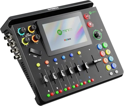 RGBlink mini-mx SDI, conmutador de video multicámara para transmisión en vivo, conmutador de transmisión de 10 canales con HDMI 4K, SDI, UVC/NDI,