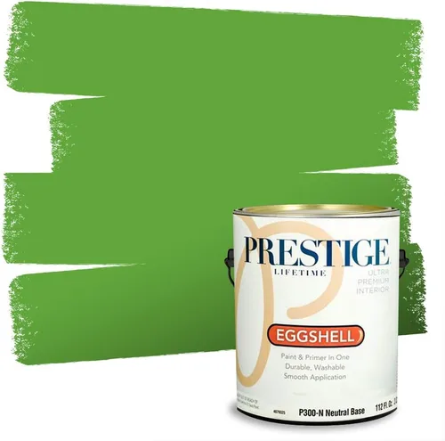 Miniatura 137 de PRESTIGE Pintura exterior e imprimación en uno, aloe, plano, 1 galón