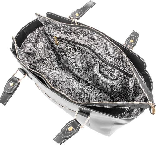 Miniatura 7 de McKlein Aldora - Bolso de piel para mujer con bolsillo para tablet